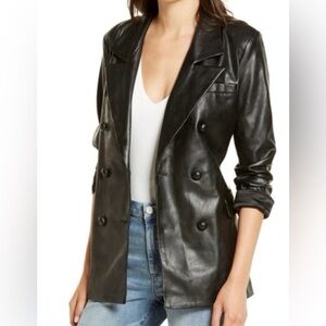 Blank NYC Classic Black Leather Jacket